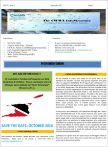 CWWA Newsletter September 2015