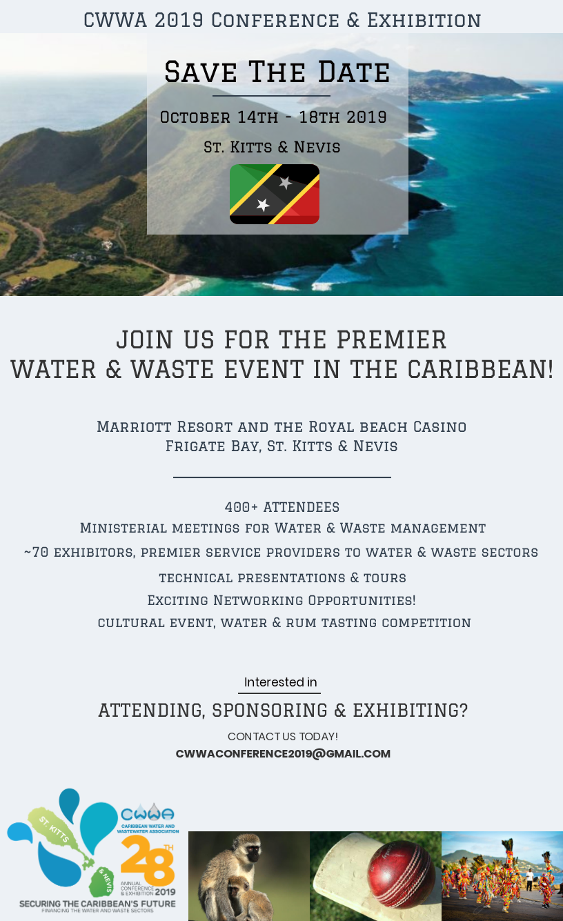 Save the Date – CWWA 2019 Conference & Exhibition