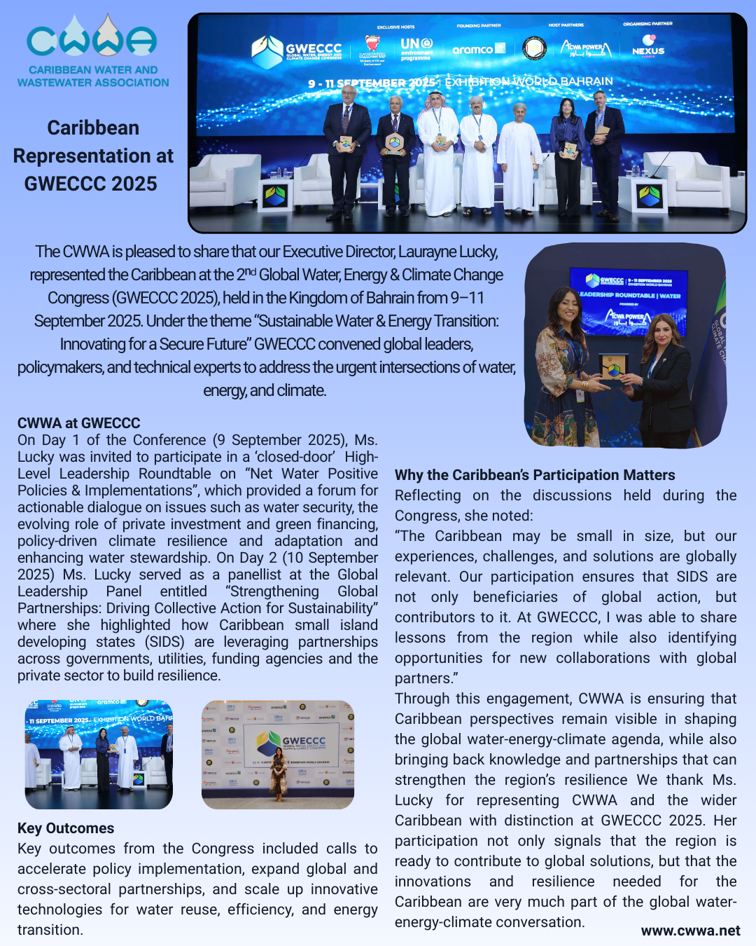 Caribbean Representation at GWECCC 2025