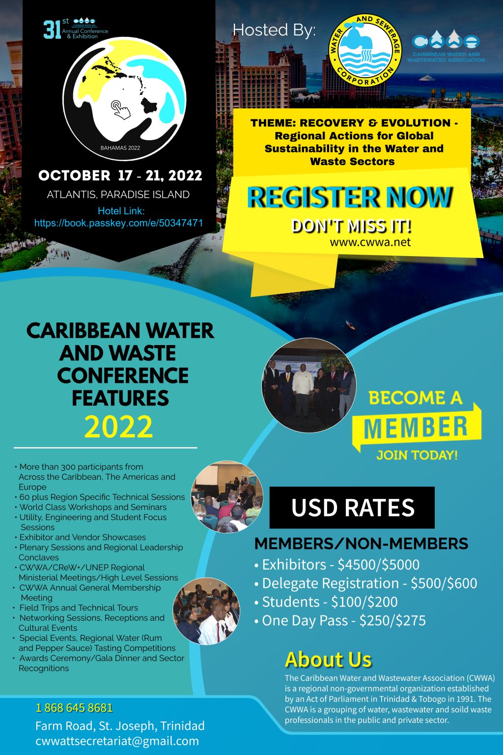 CWWA Conference 2022 Caribbean Water and Wastewater Association (CWWA)